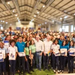 Luis Abinader sostiene encuentro con 450 estudiantes de escuelas públicas y privadas en San Cristóbal